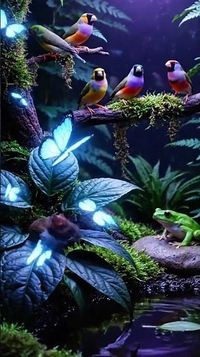 What Happens Inside This Mini Aviary at Night 😳✨"‼️‼️. #fypシ #youtubeshorts #aviarylife #birds