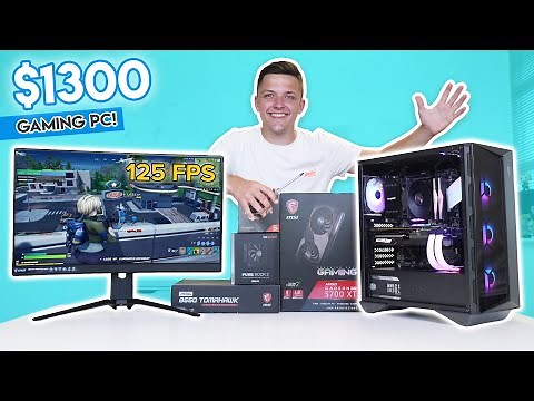Insane $1300 Gaming PC Build 2020! [FULL Build Tutorial w/ Benchmarks!]
