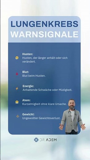 Lungenkrebs Warnsignale