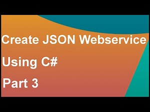 create json web service using c# asp.net part3