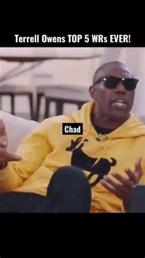 Terrell Owens’ Top 5 WRs All Time! 😳🍿 #nfl #terrellowens #ochocinco #jerryrice #randymoss
