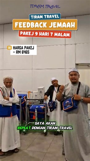 Kalau nak rasa pengalaman umrah yang padat dengan aktiviti, bimbingan ustaz yang berilmu, dan hotel yang dekat dengan Masjidil Haram serta Masjid Nabawi inilah dia, pakej terbaik bersama Tiram Travel Sdn Bhd. Ramai yang dah rasa sendiri keistimewaannya… sekarang giliran anda pula 💪🏼 Tonton video ini sampai habis 🌙 TIRAM TRAVEL – Pemacu Umrah Murah, Pakej Mahal Jual Murah. JOM LIKE ❤️, KOMEN ✍🏼 DAN SHARE ↗️ DIBAWAH 👇🏻 #UmrahBersamaTiram #TiramMurahBerbaloi #MutawifTiramBerpengalaman #TiramT