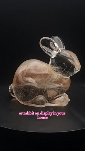 Beautiful Bunny and Rabbit Resin Art: Customizable Pet Memorial