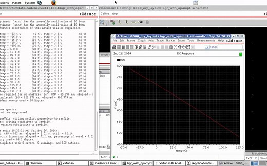 Cadence设计实例-bandgap设计-10.使用OPAMP的Bandgap仿真