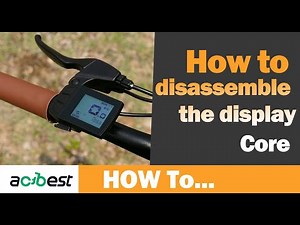 How to disassemble the display-Actbest Core Electric Bike