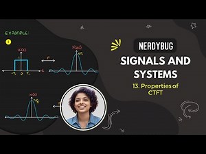 Properties of Continuous Time Fourier Transform | Signals and Systems | NerdyBug | 2024