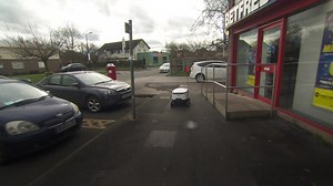 "They're so much fun". The robots out and about, now delivering grocery shopping to customers. Read all about it: https://www.bbc.co.uk/news/uk-england-manchester-65024441 | BBC Manchester