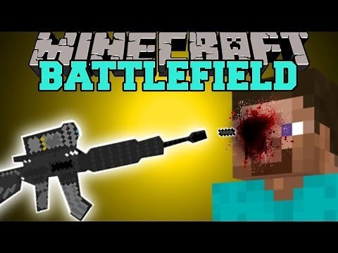 Minecraft: BATTLEFIELD (3D GUNS, CAMO ARMOR, & GRENADES) Mod Showcase