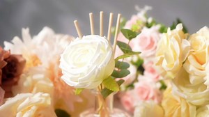 Reed Diffusers Set, 7.10 oz Rose Water Scented Diffuser with 7 Sticks, Long Lasting Home Fragrance for 120 Days, Perfect for Bathroom, Shelf Decor, Air Fresheners