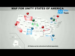 Map For United States Of America Ppt Presentation Slides