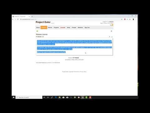Project Euler Problem#22 Names scores