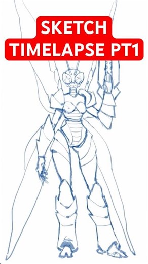 Dragonfly art Timelapse on photoshop PT1……#art #digitalart #anime #procreate #timelapse #artist