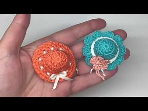 Πλεκτό Μίνι Καπελάκι / Crochet Keychain/ crochet mini hat /tutorial amigurumi /μπρελοκ