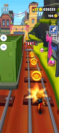 Subway Surfers game video #subwaysurfers #viral #gaming #games #mobilegaming