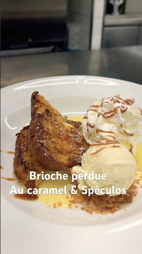 Brioche perdue au caramel & spéculos