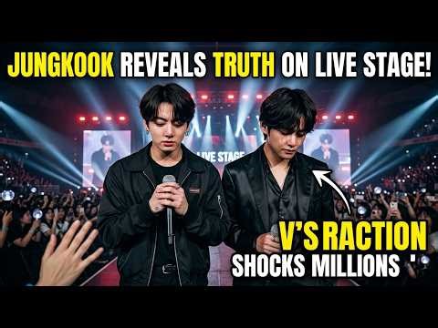 Jungkook Reveals TRUTH About Taehyung on LIVE Stage 😭 BTS V’s Reaction Shocks Millions