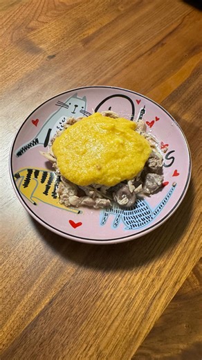 Pishi The Cat on Instagram: "DADDY MADE ME CHICKEN GRAVY 🍗 My daddy made me the most delicious chicken gravy today! It’s smooth, nutritious, and I can’t get enough of it! 🔗 All supplements and cooking gadgets are in my Amazon storefront (link in bio!) 📌 Bone meal recipe is pinned in my grid! Important cooking tips: ∙ Turn the heat off before adding chicken liver ∙ Cook the egg white thoroughly to deactivate avidin Stay tuned for recipes! Want to see more gravy recipes? Let me know in the comm