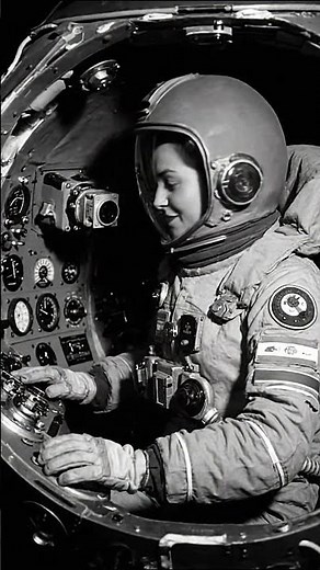 The first woman waves from space
