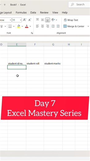 How To Fix Long Text In Excel|Wrap Text In Excel| Day 7 Excel Mastery Series| #excel #exceltutorial