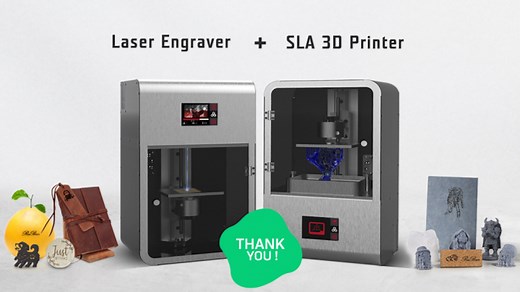 Rubanmaster, Laser SLA 3D Printer, Laser Engraver and Cutter