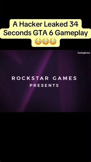 34 Seconds of GTA 6 Gameplay Was Leaked by a Hacker 😱 #gta6 #gta