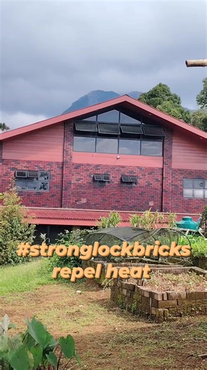 Unlike a concrete wall, our bricks do not absorb heat from the sun. Allowing houses to be more comfortable. #stronglockbricks #soilcementbricksph #interlockingbricksph #Cebu #CDO #ZamboangaCity | Strong-Lock Bricks