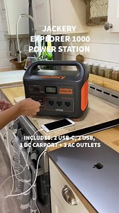 With multiple outputs and recharging options, the Explorer 1000 can keep your tablet powered, laptop running, and all your devices an arms length away so you can kick back and enjoy every moment of off-grid life. 👉https://bit.ly/3gOSHtN | Jackery