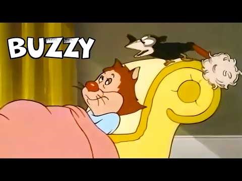 Buzzy – A Sneaky Plan (Sock-A-Bye Kitty, 1950) | Restored