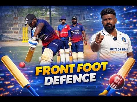 Front Foot Defence Explained | Step-by-Step Cricket Batting Tutorial