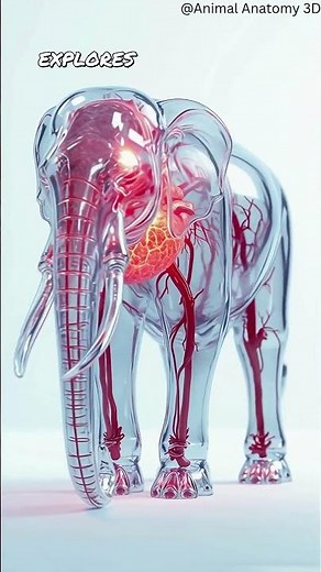 Elephant Circulatory System Explained | 3D Heart Animation (Educational Anatomy Video)