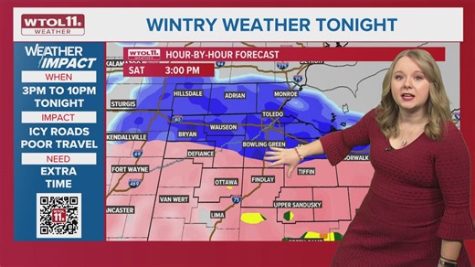 Saturday afternoon is a Weather Impact ALERT DAY for wintry mix | WTOL 11 Weather
