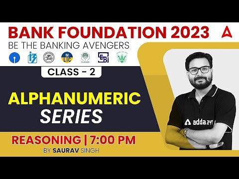 Alphanumeric Series Reasoning Tricks for Bank Exams 2023 by Saurav Singh