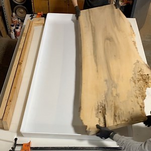 24K views · 332 reactions | Want to make your own wood + epoxy desk? Desk Size Forms NOW AVAILABLE! - We have 2 new sizes available: 30” by 60” 36” by 72” - These are made using HDPE so the cured epoxy doesn’t stick to them. They have a 3” wall so you can pour up to 3” deep. - Visit www.JeffMackSupply.com to order now. We only have 10 of each in stock! - #HDPE #NoSealForm #Maker #EpoxyTable #Desk #ResinForm | Jeff Mack Designs | Facebook