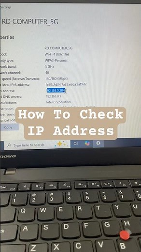 How to check IP address in any laptop or computer #shorts #viral