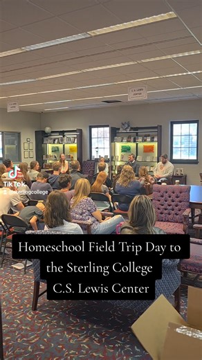 It was a joy to host the Reno County Homeschool Connection field trip at the C.S. Lewis Center today! Students explored the Mabee Library’s Lewis collection, engaged in Q&A with our faculty, and even toured campus. We're grateful for the chance to invest in future thinkers, storytellers, and scholars! 🦁📖 #CSLewis #SterlingCollege #FieldTripFriday #ChristianEducation #HereAtSterling #SeeYouAtSterling #LearnWithPurpose | Sterling College