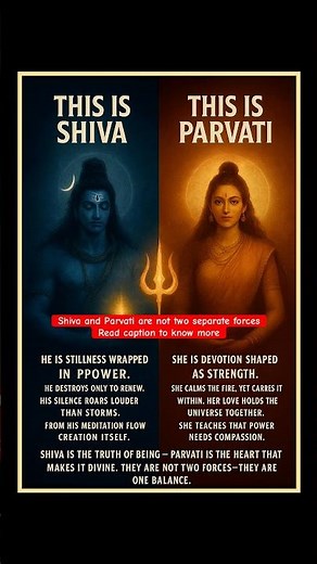 Shiva & Parvati Explained 🕉️ | Divine Balance of Shiva Shakti | Sanatan Dharma #shiv #shakti