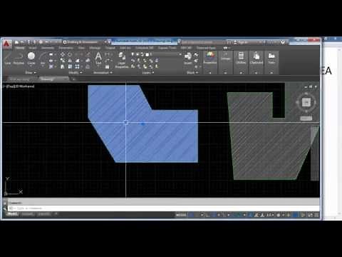 How to determine Hatch of area in AutoCAD 2015