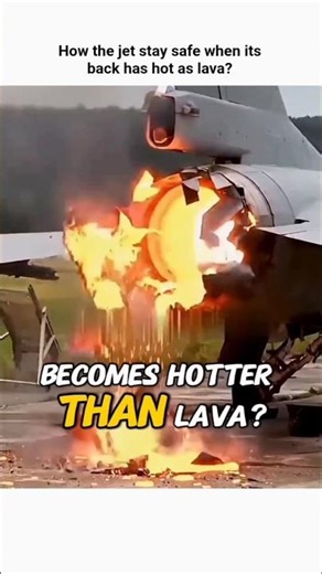 why the back nozzle of a fighter jet doesn’t melt? #education #information #military #ytshorts