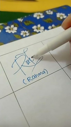 rahma | tanda tangan #shorts #signature #autograph
