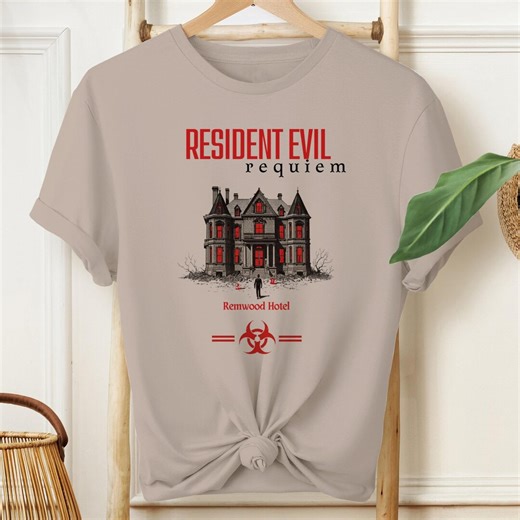 Resident Evil Requiem T-shirt, DTG Print, Biohazard Horror Lover Fan Apparel, Gothic Survival Horror Gamer Gift - Etsy