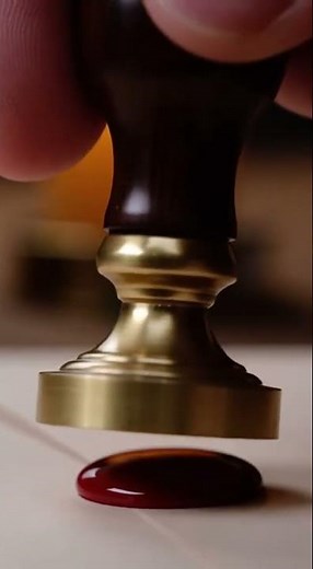 Perfect Wax Seal Making 💌 Luxury ASMR Satisfaction #Shorts