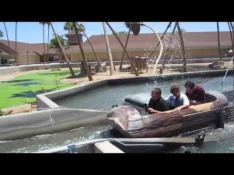 Log Flume Ride at Wildlife World Zoo & Aquarium • Litchfield Park • Arizona • 2011 • POV • HD