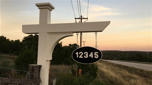 Build an address post and sign for curb appeal