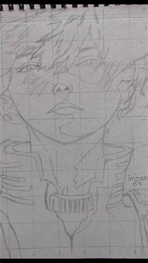 shoto todoriki drawing from mha #trending #shorts #mha