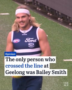 Opinion: It’s difficult to know why Bailey Smith chose to act as he did, but no defence is reasonable. Poor behaviour is poor behaviour. It’s not cool. He needs to keep working on being better, writes Peter Ryan. Read more: https://www.theage.com.au/sport/afl/the-only-person-who-crossed-the-line-at-geelong-on-wednesday-was-bailey-smith-20250911-p5mu58.html?utm_source=facebook&utm_medium=social&utm_campaign=the_age&utm_content=feed&utm_term=metros_social_eds | The Age