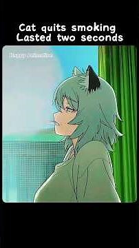 The Cat Who Couldn't Quit Smoking: A True Masterpiece of Chaos # #catlore #anime #fyp #short