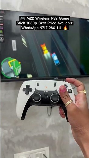 🎮 M22 Wireless PS2 Game Stick | Dual Remote | 1080p 3D Gaming Experience! #ps2 #gamingsetup #tech