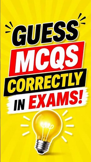 How to Guess MCQs Correctly in Exams! 🧠💯