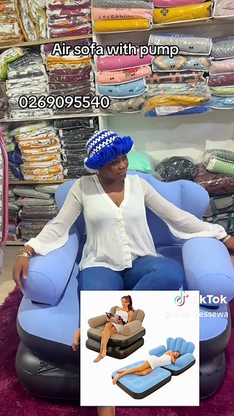 Luxury Inflatable Air Sofa Chair with Pump for Ultimate Comfort