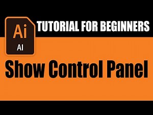 How to show Control Panel in Adobe Illustrator | illustrator tutorial for beginners